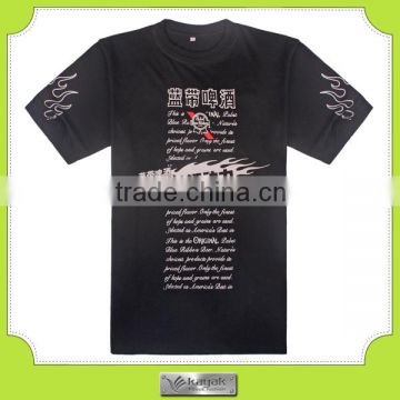 100% cotton fashion crewneck quality t-shirt printing in 4xl size