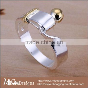 Decor art Plated Valentine's Day Gift Fashion Jewelry Simple Ring