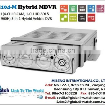 IW-5104-M Built in GPS Three in one Vehicle HDVR