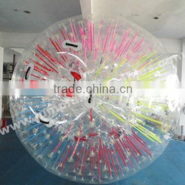 TPU and PVC Glowing zorb ball inflatable zorb harness ball