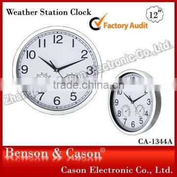 12 Inch Weather Station Wall Clock Fashion Model Clock photo-2