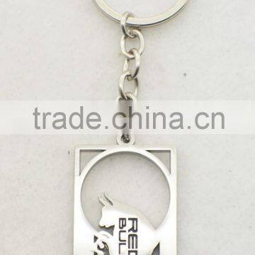 Personalized Red bull Metal Keychain