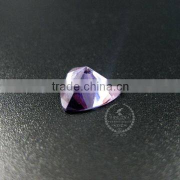 10MM Triangle Shape Faceted Cut Natural Purple Amethyst Semi Precious Loose Stone Gemstone DIY Ring Earrings Cabochon 4160009 photo-3
