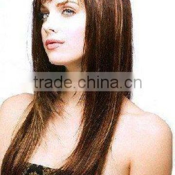 Fashion Long Synthetic Wigs- Coffe Color Wigs