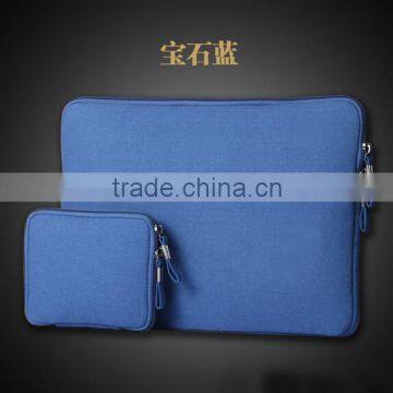 Newest Cowboy Canvas Sleeve Case For Macbook Laptop AIR PRO Retina 11",12",13",15 Inch, Notebook Bag photo-5