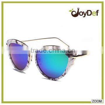 Fashion metal sunglasses with hot transfer printed in china