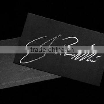 hot sell promotional Black cardboard silver stamping business card printing