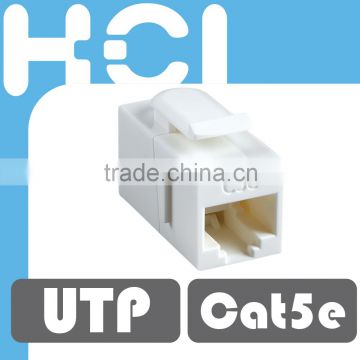 Network Solution Cat6 180 Degree Shielded STP Straight Dual IDC Inline Coupler