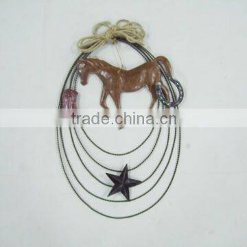 western cowboy style handcrafts metal wall art