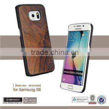 New Wood Wooden Cell Phone Case for Samsung Galaxy S6 Edge, for Samsung Case Bamboo, for Samsung Galaxy S6 Bamboo Case photo-2