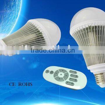 Dimmable remote control rechargeable led bulb light