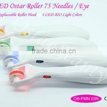 derma roller with led light titanium 75 needles photon micro needle roller PMN 03N