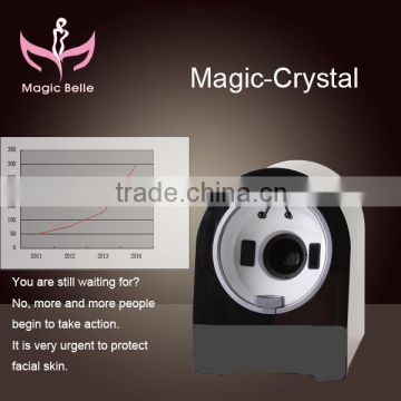 50% of buyers to choose! 1200W pixel skin analyzer machine/smart system/360 degrees of facial skin detection