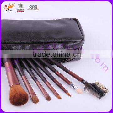 Wholesale Facial Cosmetic Brushes Set With Zipper Package