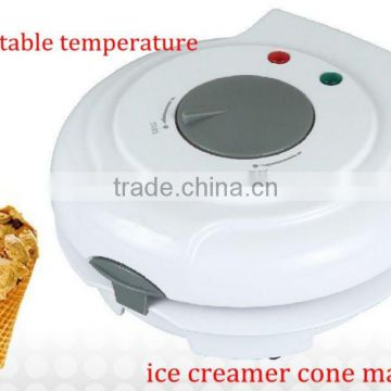 Ice cream waffle cones maker with sdjustable temperature