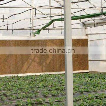 Plastic coated spring greenhouse