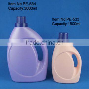 1.5L 3L laundry detergent bottle/plastic detergent bottle