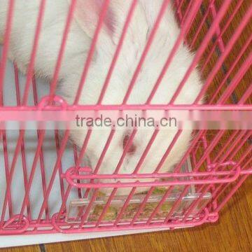 Portable Rabbit Cage With Plastic Tray