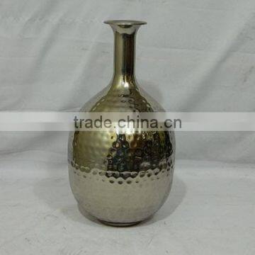 Iron Hammered Flower Vase