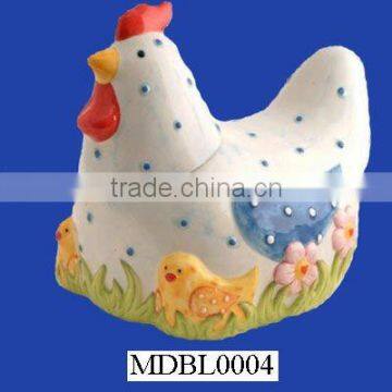 ceramic decorative egg container