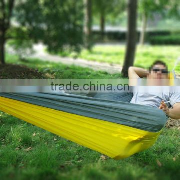 2017 best selling Outdoor Double Person Portable Nylon Fabric Hammock