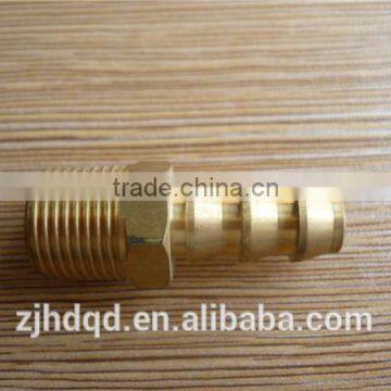 CNC Brass Male Straight Hose Barb Fitting , Hose Oupling photo-4