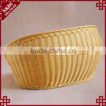 Multi Sizes Washable Plastic Rattan Woven Funny Pet Basket Wholesale Dog Beds photo-3