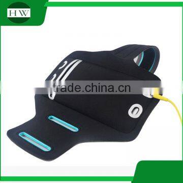 Logo Printed Smart Phone Luminous Reflective Armband Running Stretch Mobile Phone Armbag Arm Band photo-5