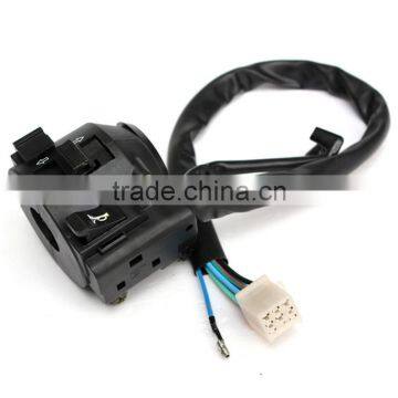 Top Selling Design Universal 12V Motorcycle 7/8'' Handlebar Horn Turn Signal Electrical Start Button Switch Black Best Promotion photo-3