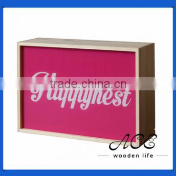 Customization UV Printing Light Box 220v 110v Solid Wood Frame Advertising Outdoor Lamphouse