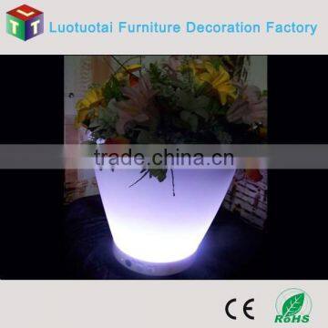 Color changing waterproof plastic led flower pot