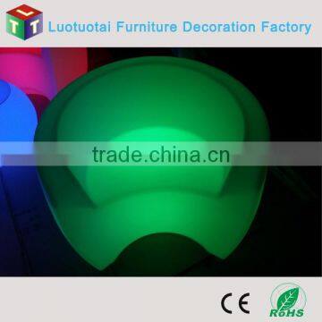 High Quality Lighting Led Furniture/ Color Changing Led Sofa / Rechargeable Outdoor Led Chair