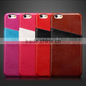 Genuine leather back cover, multi color leather case for iphone 6s / plus