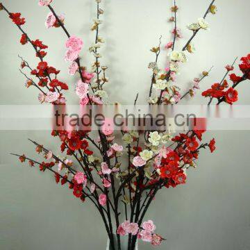 CHY011811 Artificial Peach Blossom Tree Branches Silk Flower Peach photo-3