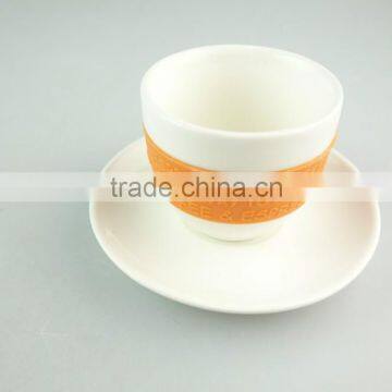 Cheap Color Tableware Six Cup and Saucer With Color Box photo-3