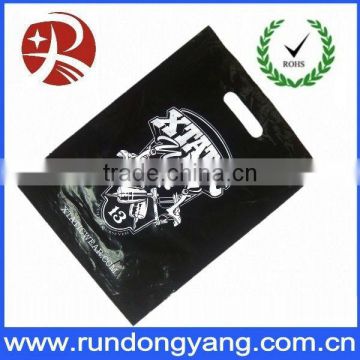 2016Black High Quality Plastic Shopping Bags For Packing