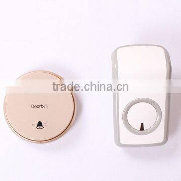 Round Battery free self-powered wireless control door bell