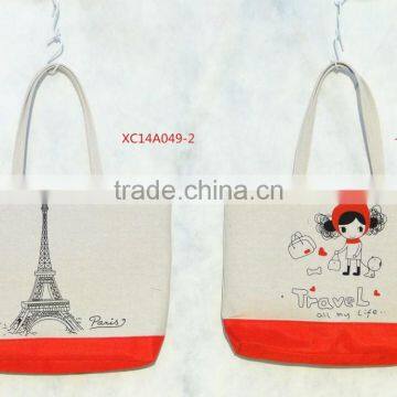 wholesale canvas tote bag with printed pattern