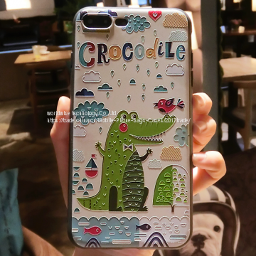 Cartoon Animal Silicone Cell Phone Case Mobile Phone Cases for IPhone7/7Plus/6/6s/6plus/6splus Finger Ring Stent Holder photo-4