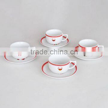 220CC Cup and Saucer, Porcelain With Decal, Tea Cup and Saucer photo-3