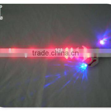 62cm red light flashing plastic weapon toys knife and sword with music