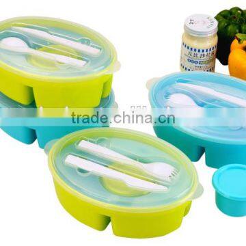 Food grade lunch box with cooling pack & Food grade Salad to go box with cooling pack