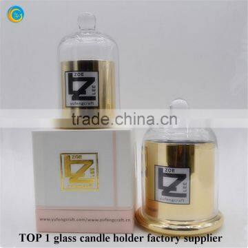 Gold Luxury Cloche Glass With Glass Dome for Wedding Decor Yufeng Craft photo-5