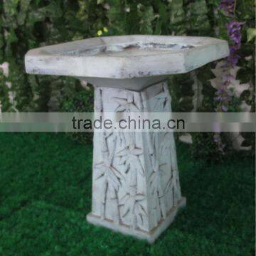 antique garden fiberglass clay bird bath wholesale