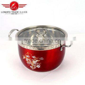 OEM stainless steel stock pot/soup pot/ high pot with decal