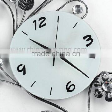 Hot Sale Dendritic Silvery White Nice Home Decor Wall Clock photo-5