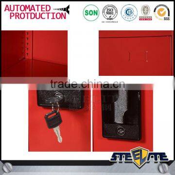 2 Door Steel Clothes Storage Locker Cabinet Metal Closet Wardrobe photo-6