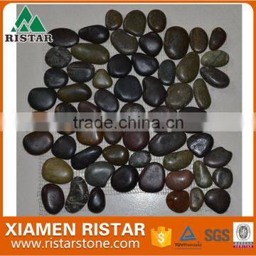Polished Natural River Pebble Mosaic Pebble Tile photo-2