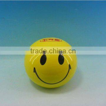 Round Smiling face ceramic piggy bank