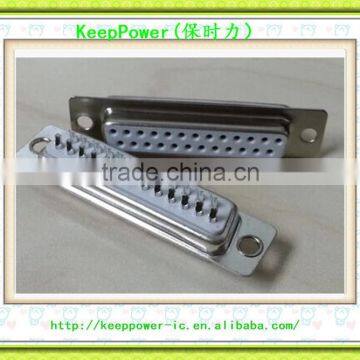 D-SUB2.0 Series DB25P White Plastic Core Female Wire Connector photo-2